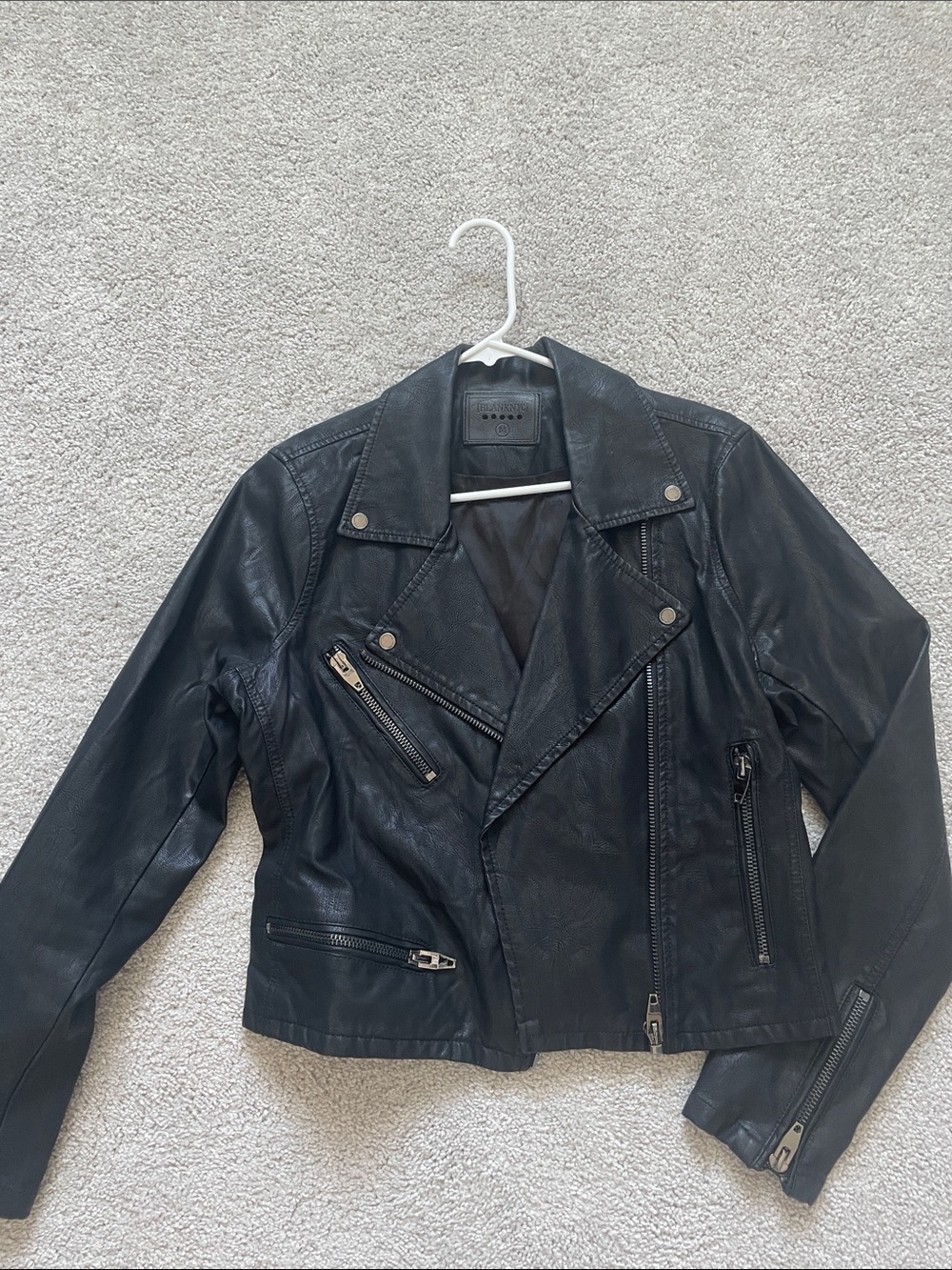 Blank NYC Women's Faux Leather Moto Jacket